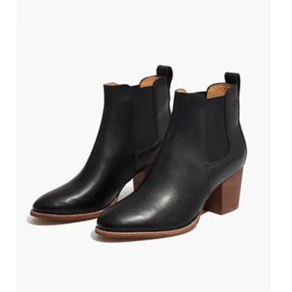 Madewell Shoes - Madewell black Regan leather ankle boots size 7.5
